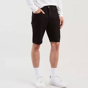 Levis 501 Denim Shorts Black Mens